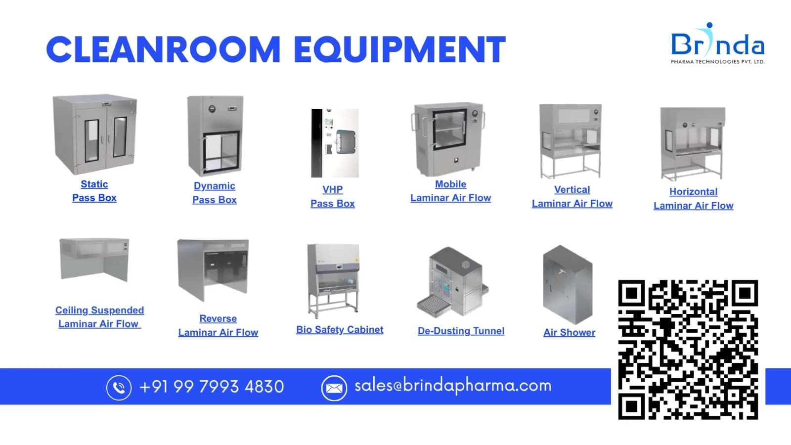 Laboratory Clean Room Equipment Supplier in India | Brinda