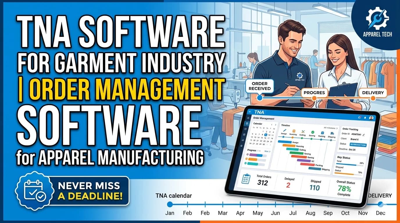 TNA Software for Garment Industry | Order Management Software for Apparel Manufacturing