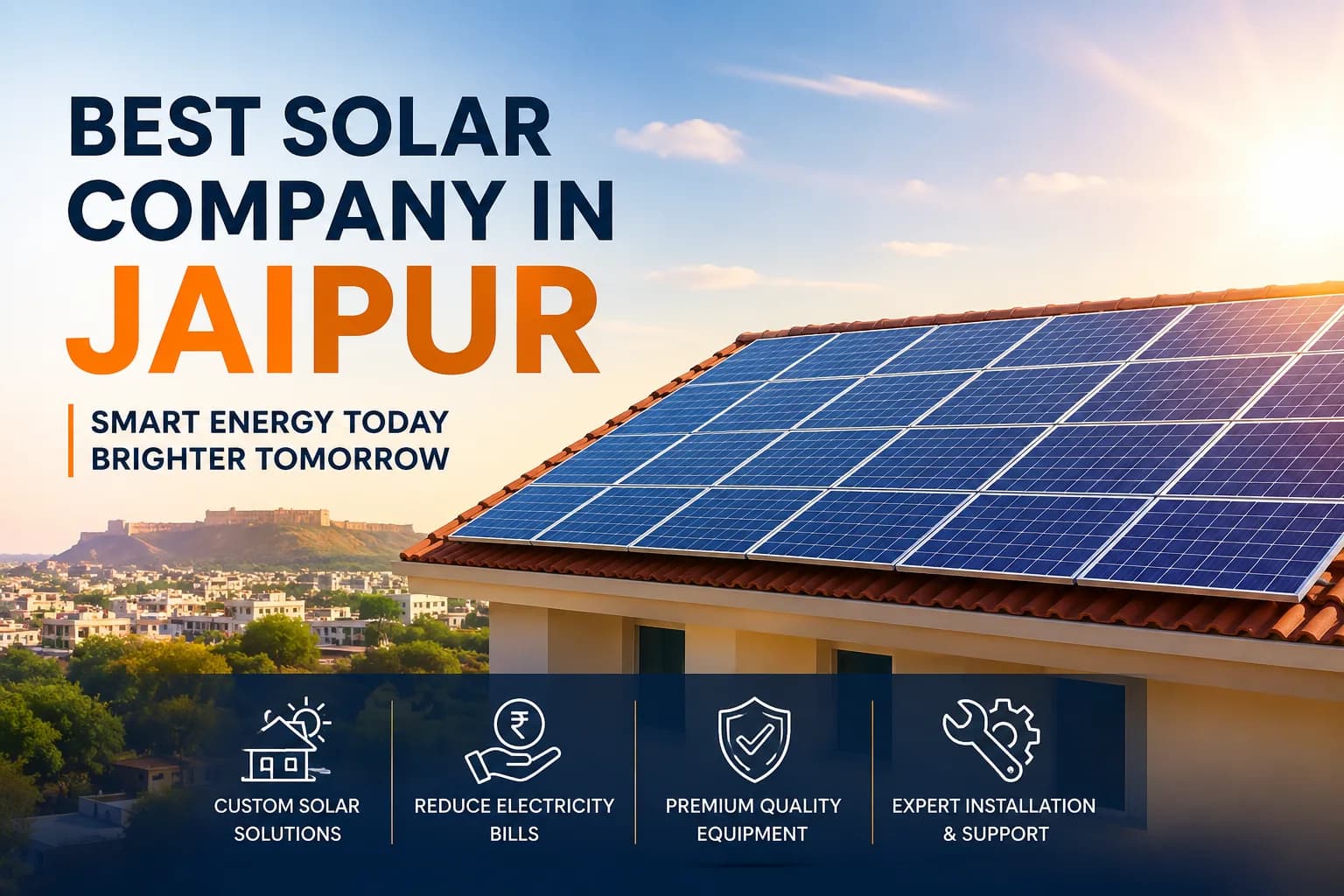 Rooftop Solar Company in Jaipur – Affordable Solar Energy for Homes & Businesses