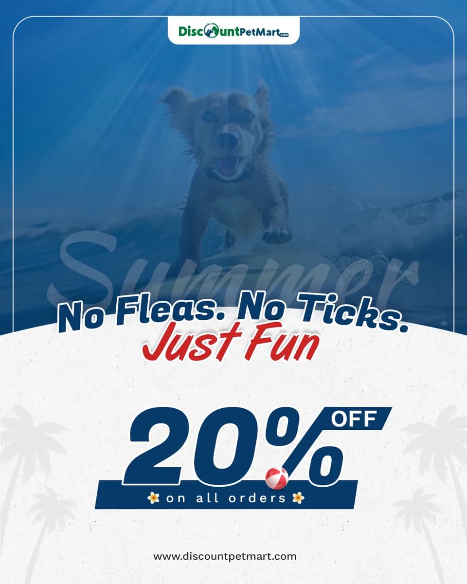 20% Off Summer Sale | Flea & Tick Protection for Dogs at DiscountPetMart