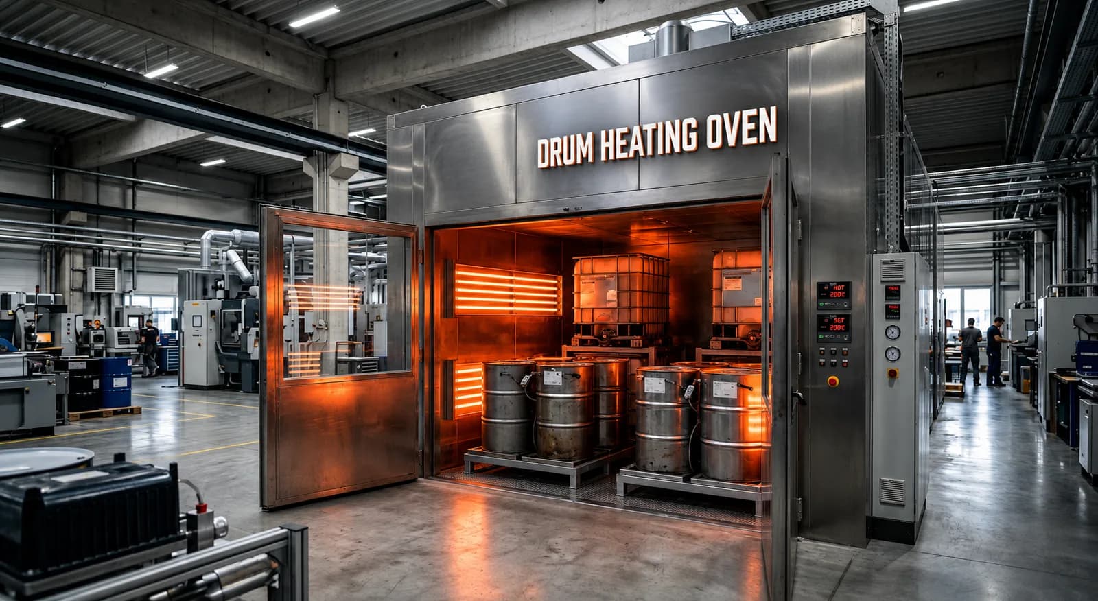 Drum heating oven