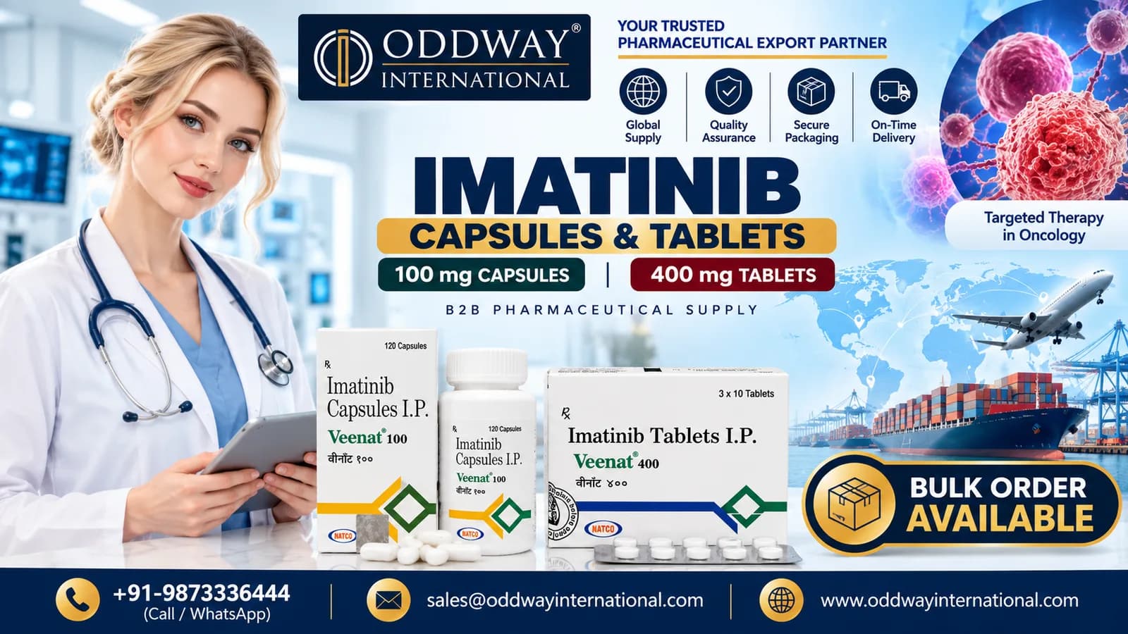 Find Imatinib Price in Australia for B2B Sourcing - Oddway