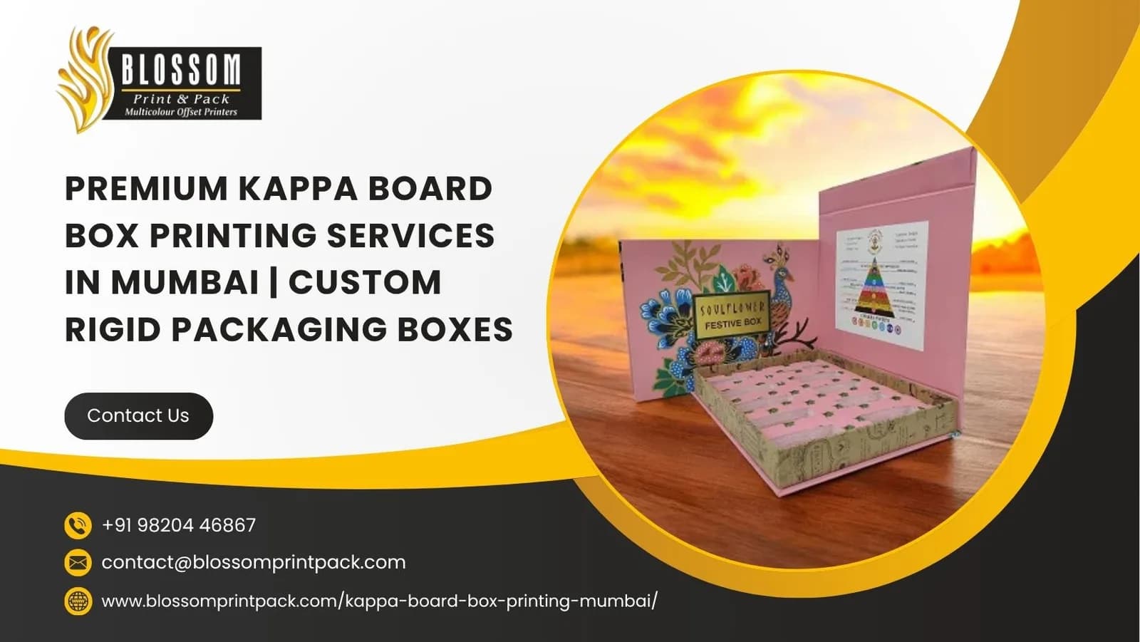 Premium Kappa Board Box Printing Services in Mumbai | Custom Rigid Packaging Boxes