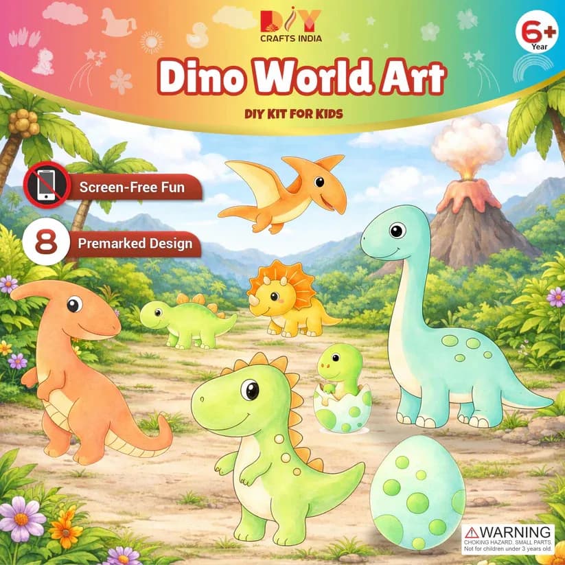 keep Kids Busy Creatively – Dino DIY Craft Kit