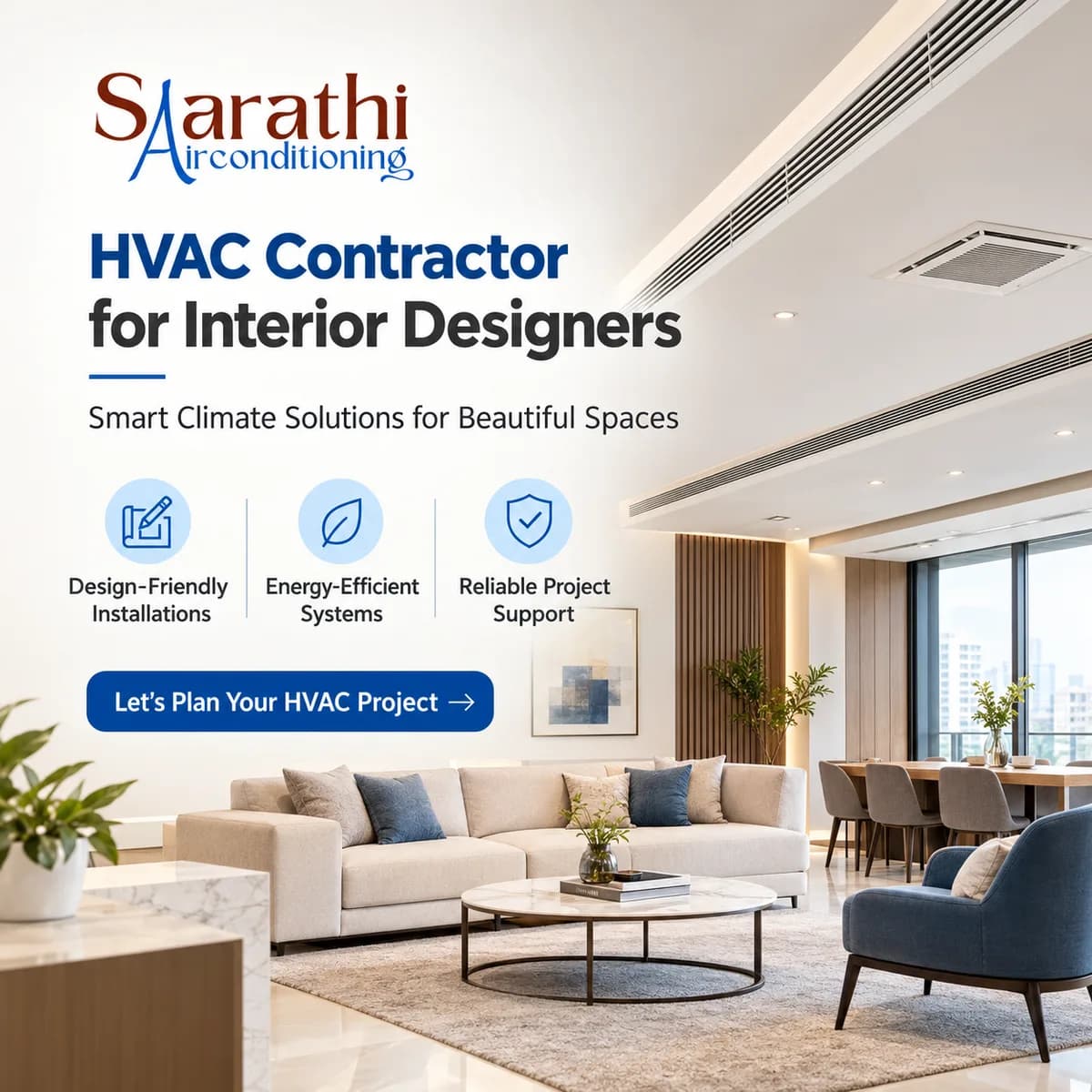 Who Is a Reliable HVAC Contractor for Interior Designers in Delhi?