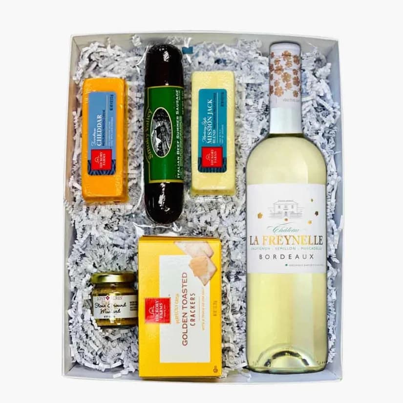 Premium summer wine gift basket perfect for warm weather gifting