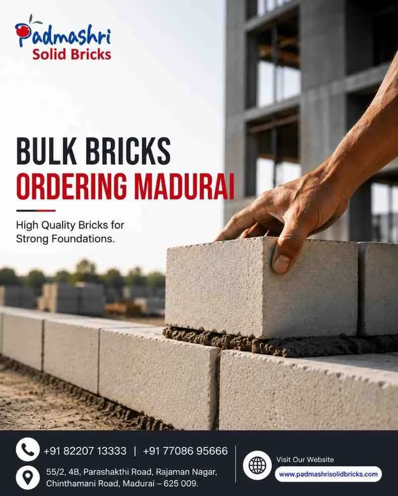 Bulk bricks ordering Madurai