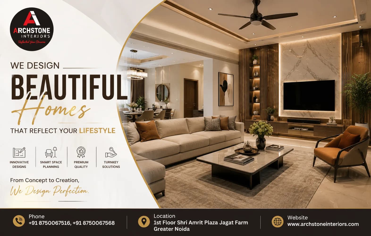 Elegant and Practical Home Interiors in Greater Noida