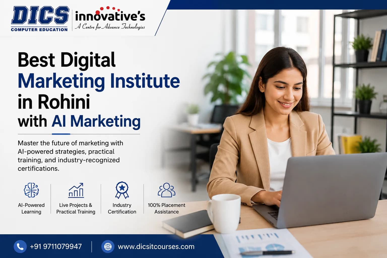 Best Digital Marketing Institute in Rohini with AI Marketing