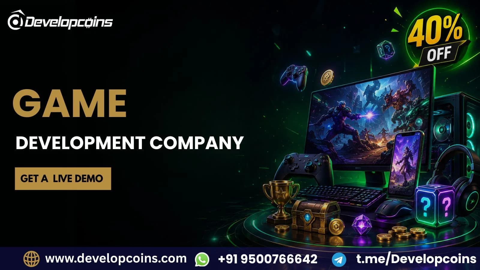 Create Games, Attract Players & Grow Your Business with Game Development 