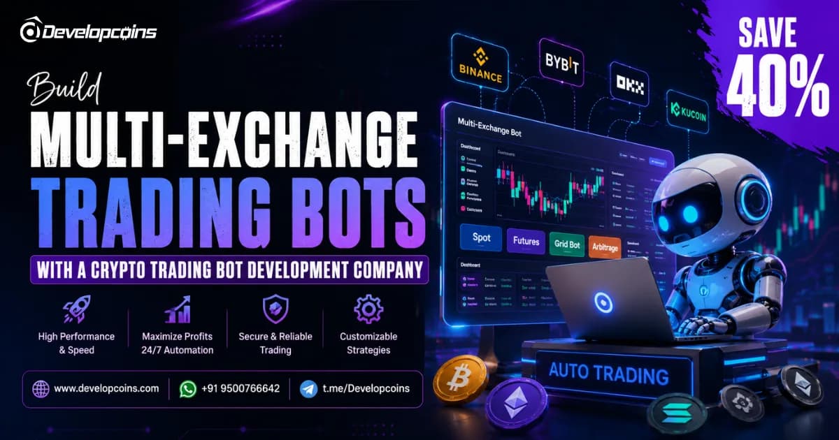 Build Multi-Exchange Trading Bots with a Crypto Trading Bot Development – Save 40% 