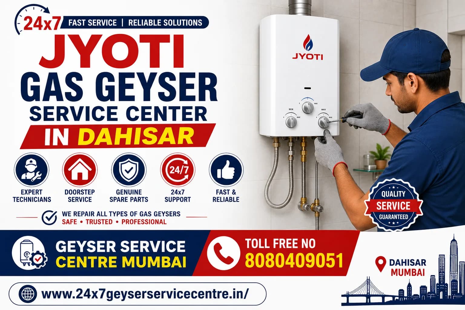 Jyoti Gas Geyser Service Center in Dahisar | Expert Care