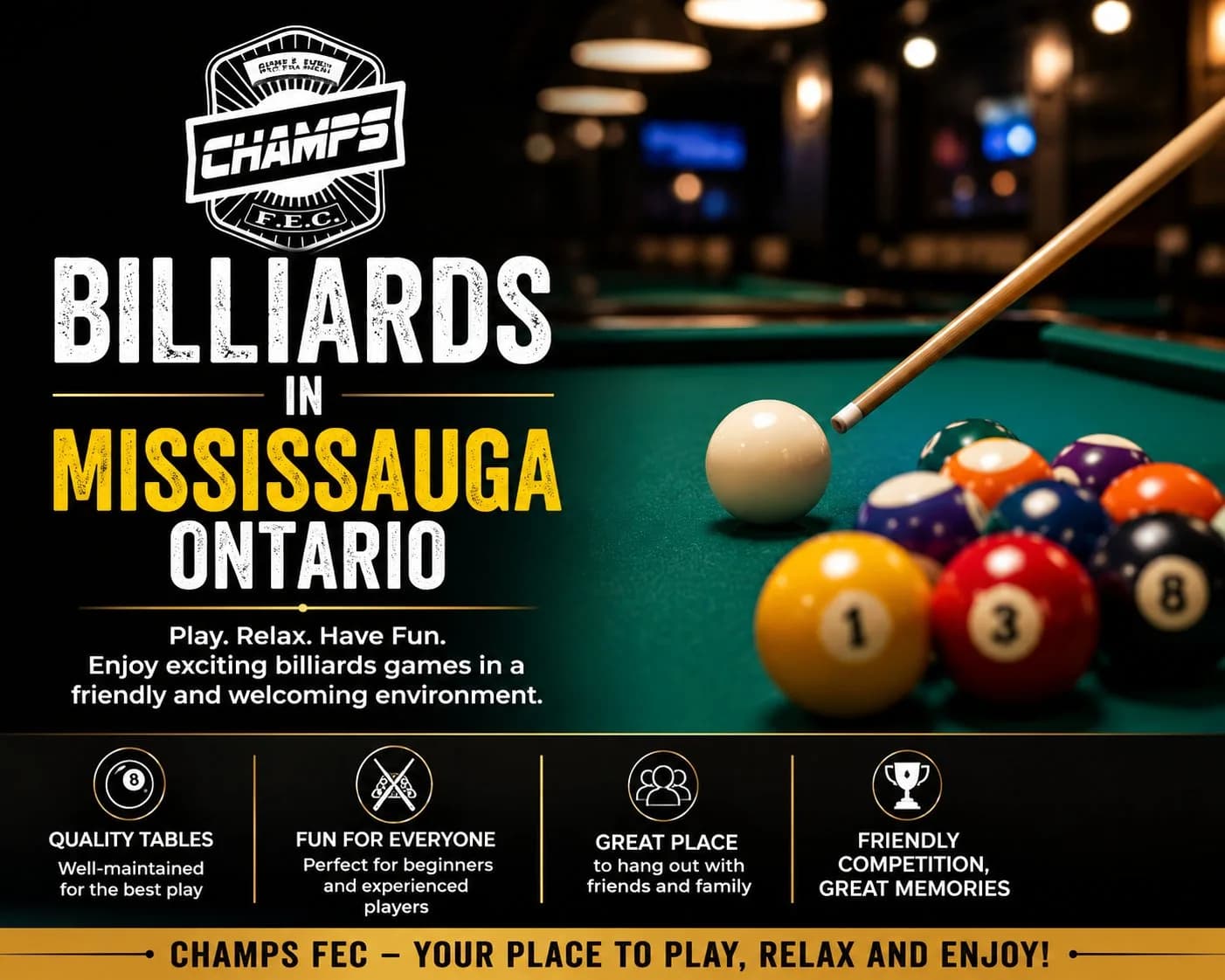 Where Can You Play Billiards in Mississauga Ontario?