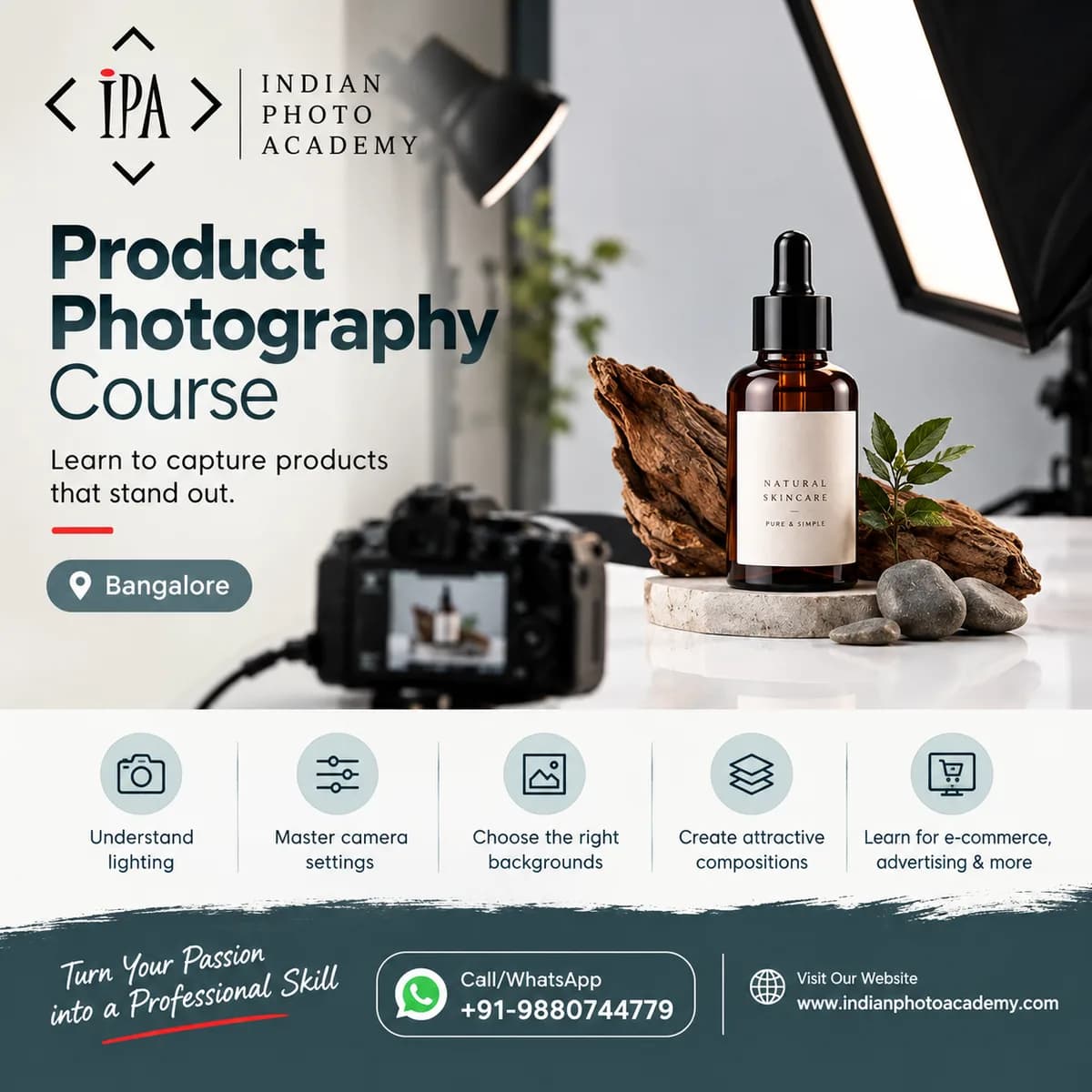 product photography course in Bangalore