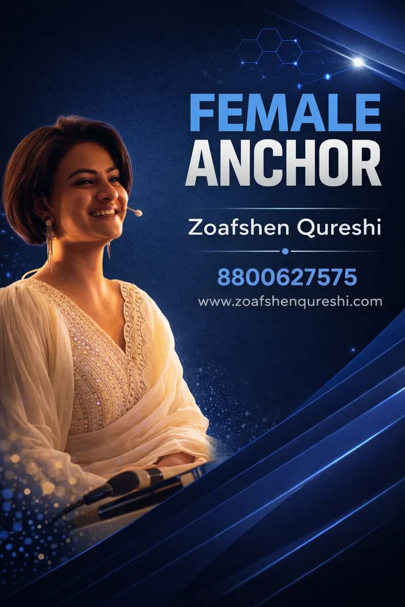 Professional Female Anchor for Corporate Events in Noida