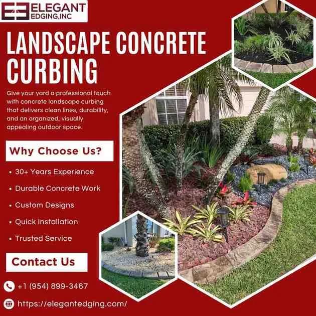 Upgrade Lawn & Garden Borders With Concrete Curb Edging Near Vero Beach FL