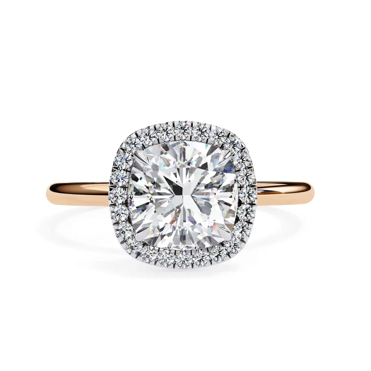 Lab Diamond Halo Rings for Women — Best Price