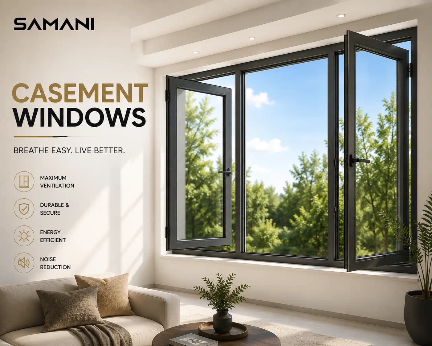 Casement Windows Designed to Elevate Modern Architecture