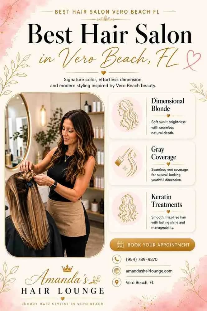 Professional Hair Salon in Vero Beach With Online Booking Options.