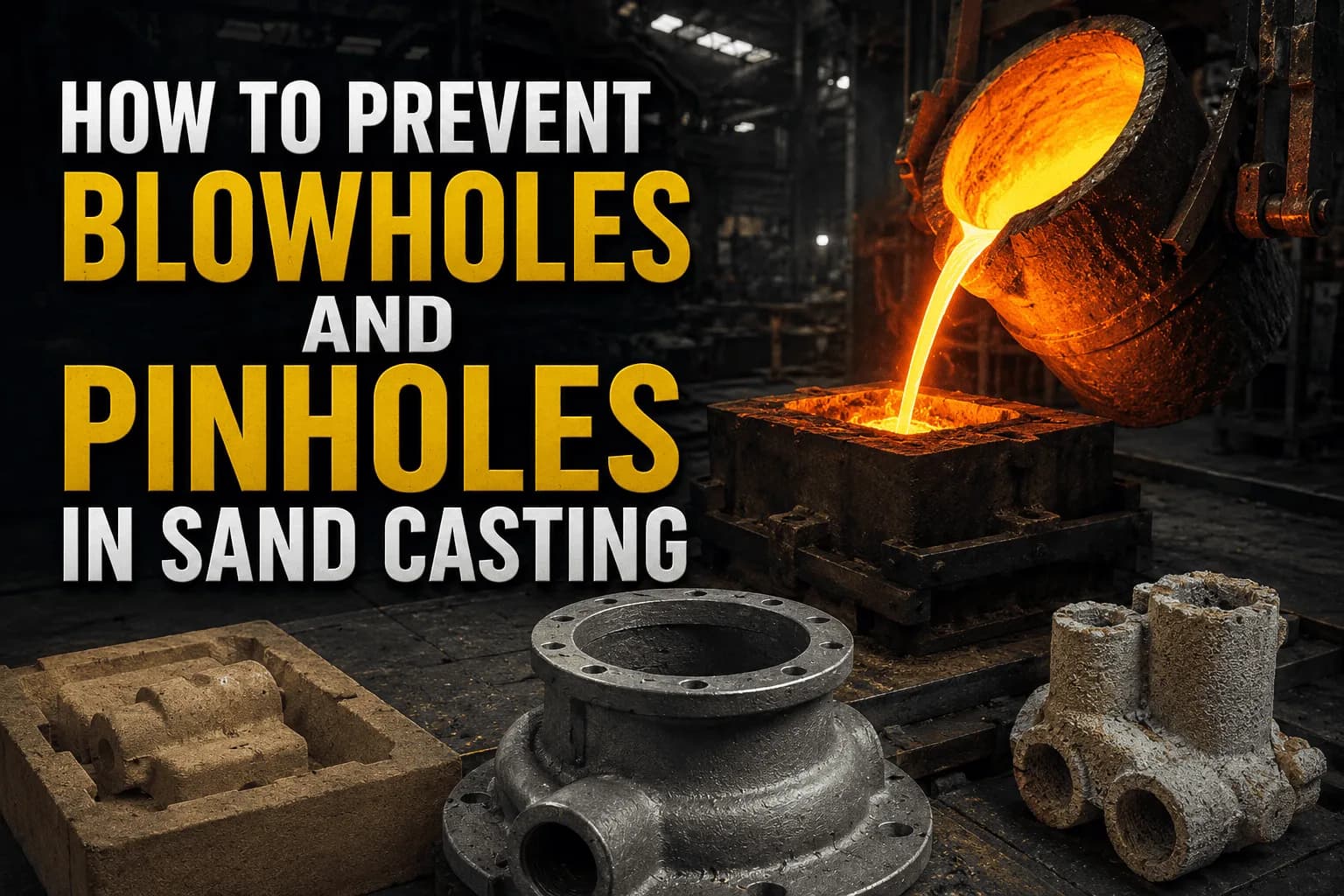 How to Prevent Blowholes and Pinholes in Sand Casting?