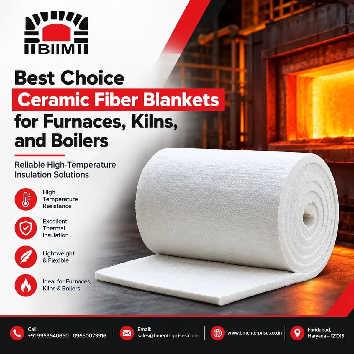 Best Choice Ceramic Fiber Blankets for Furnaces, Kilns, and Boilers