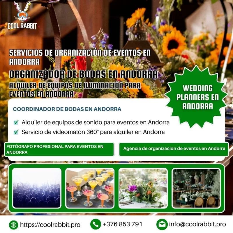 Haz realidad tu boda con wedding planners en Andorra