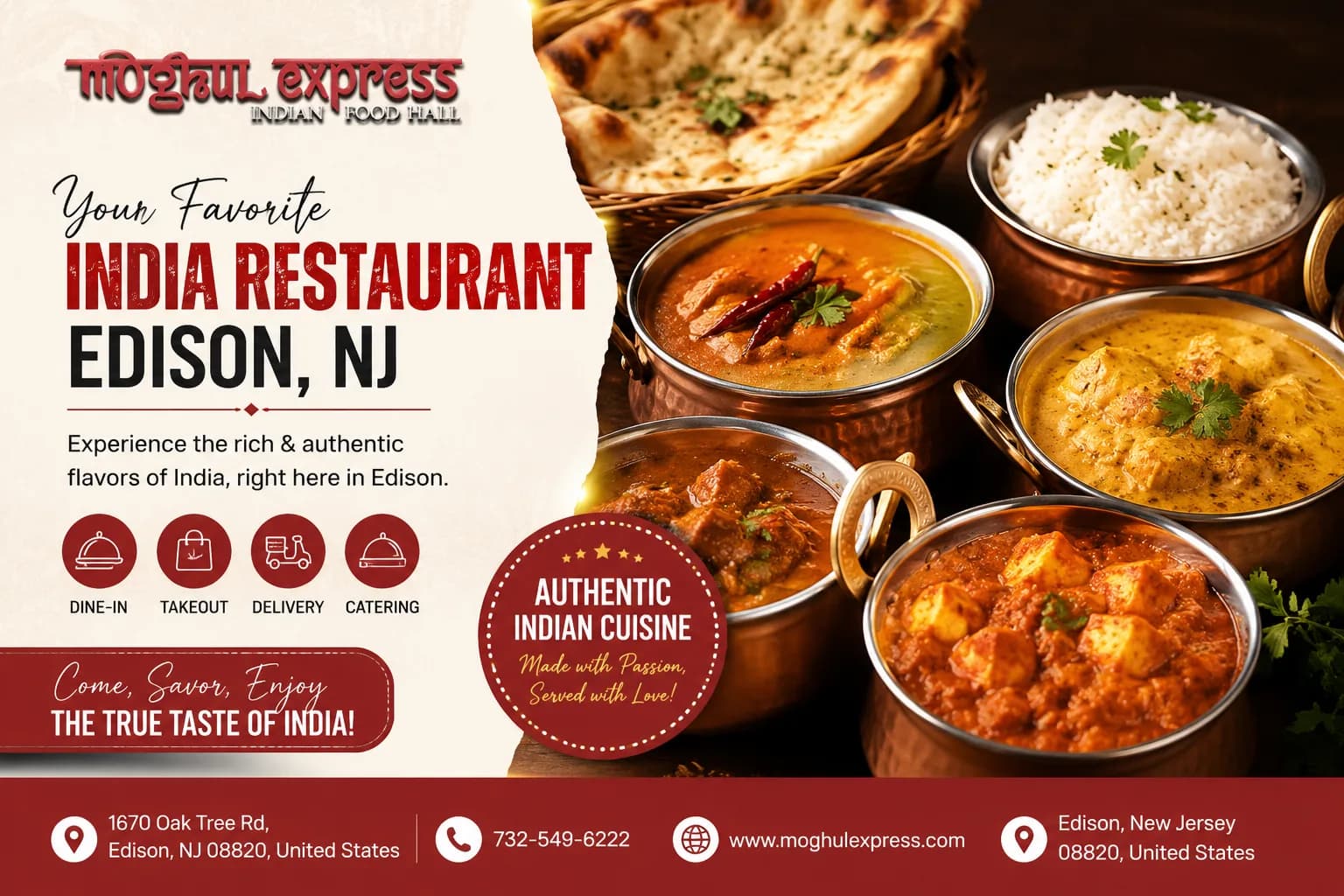 Fresh & Authentic india restaurant edison nj | Moghul Express