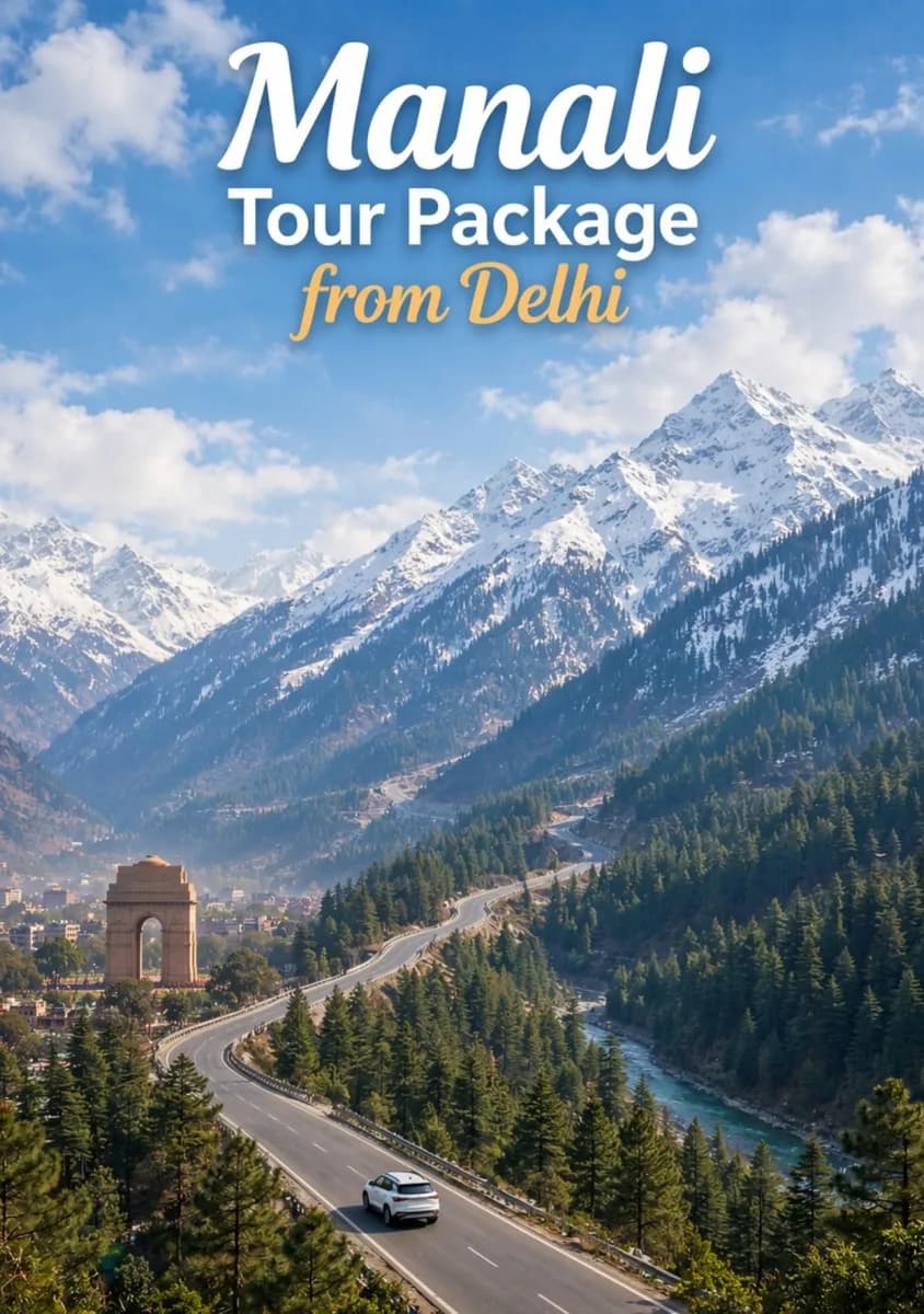 Book Reliable Manali Tour Package from Delhi with Luxury Volvo and Free Sightseeing