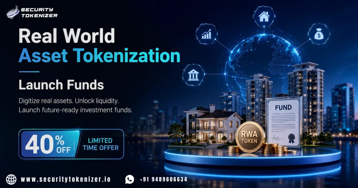 Real World Asset Tokenization – Launch Funds with 40% OFF