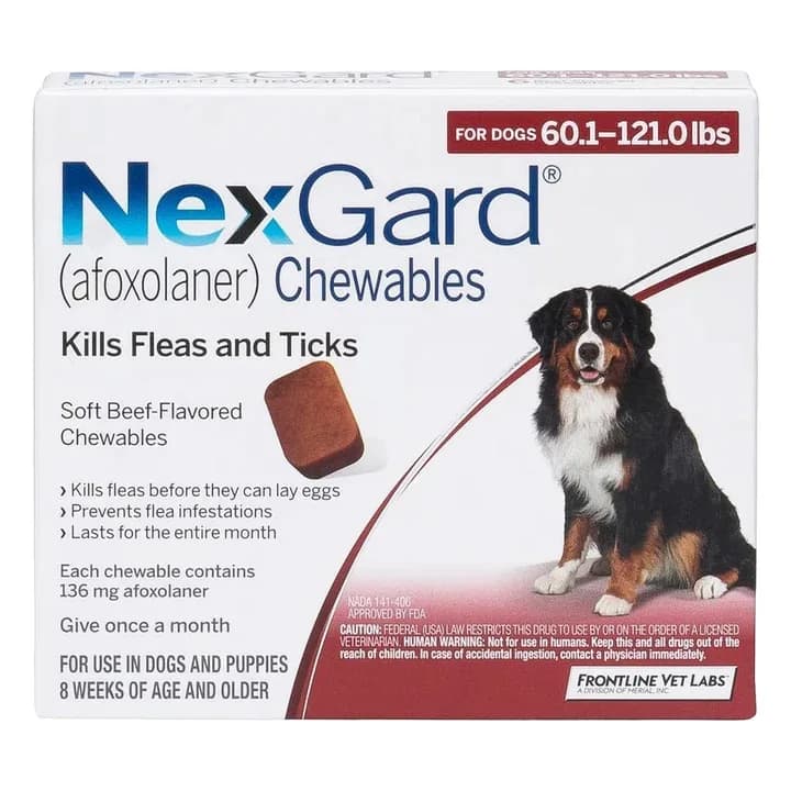 Buy NexGard Flea & Tick Treatment for Dogs – Monthly Chewables at Great Prices