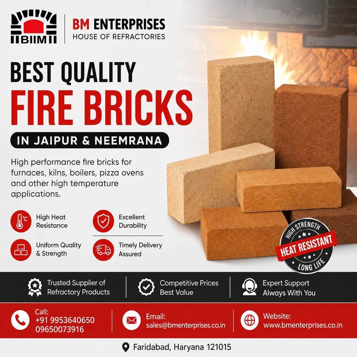 Best Supplier of Fire Bricks in Jaipur and Neemrana