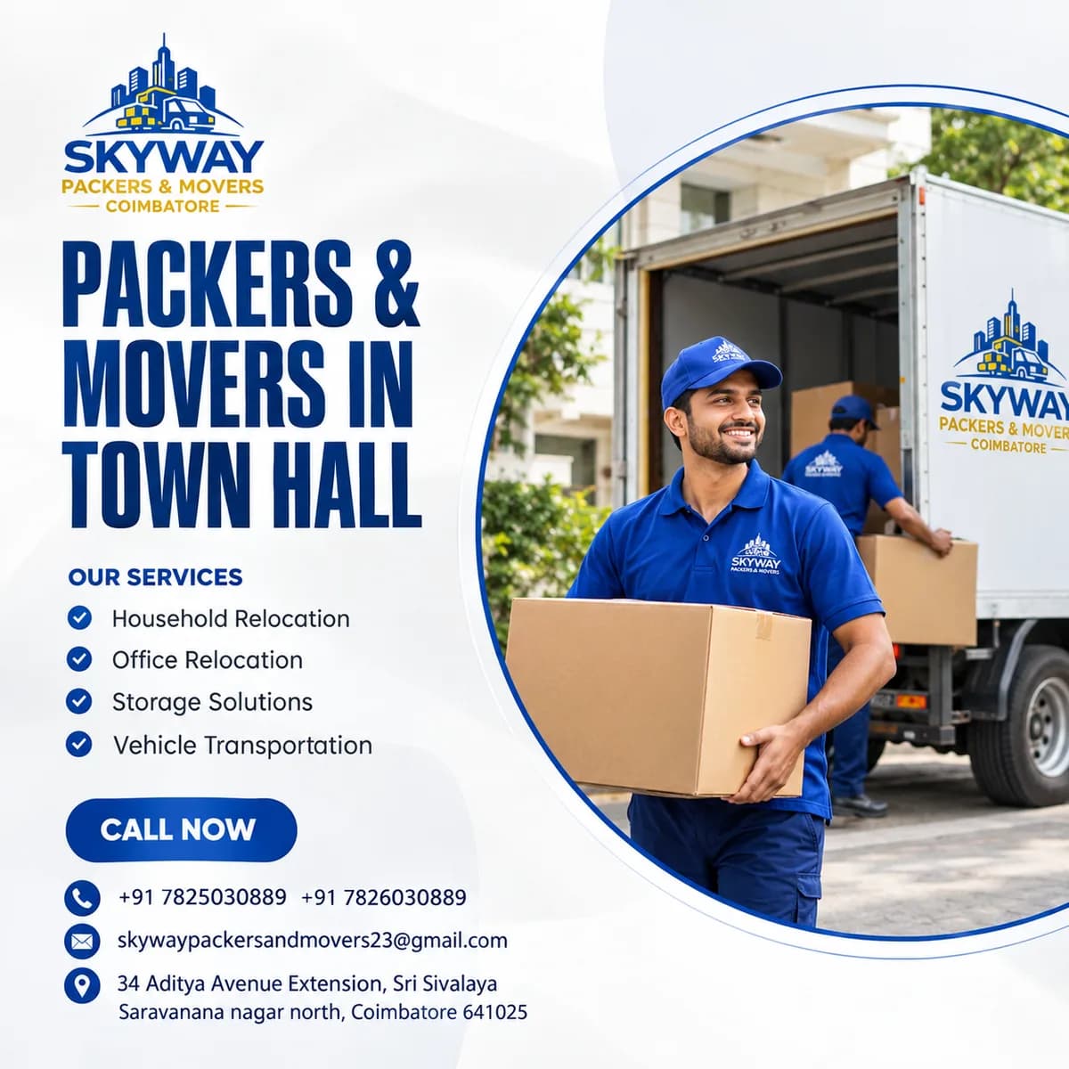 Packers and Movers in Town Hall, Coimbatore: Your Complete Guide to Stress-Free Relocation