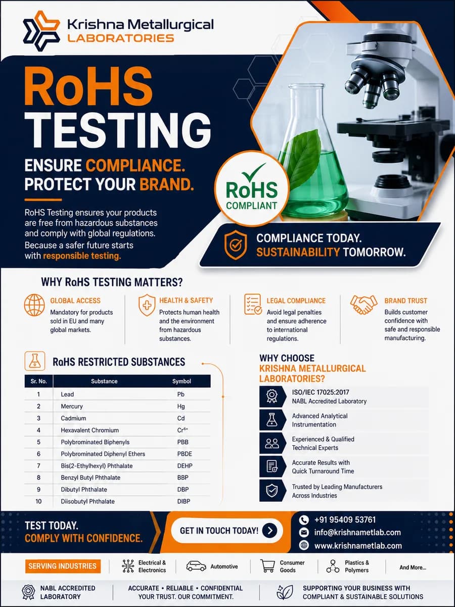 RoHS Testing Services for Electronics & Consumer Products