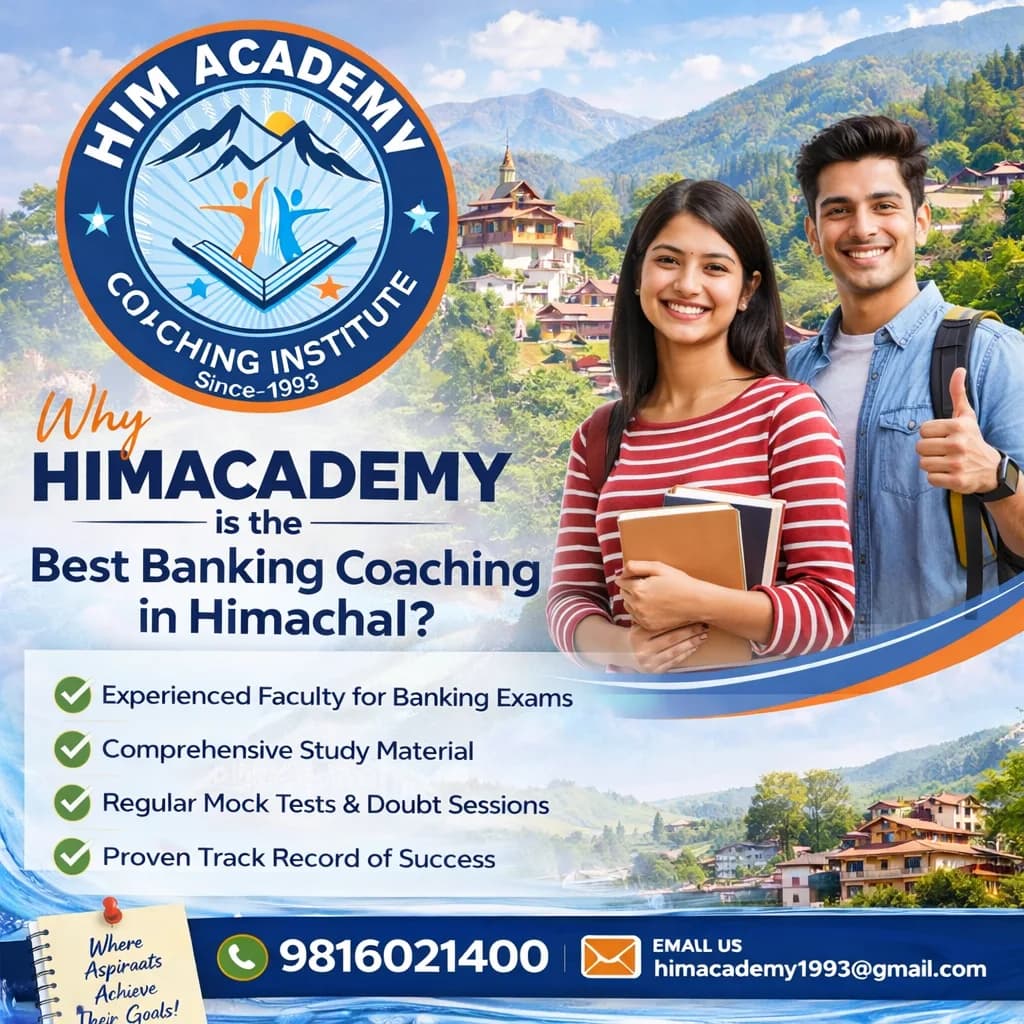 Best Banking Coaching Institute in Himachal Pradesh