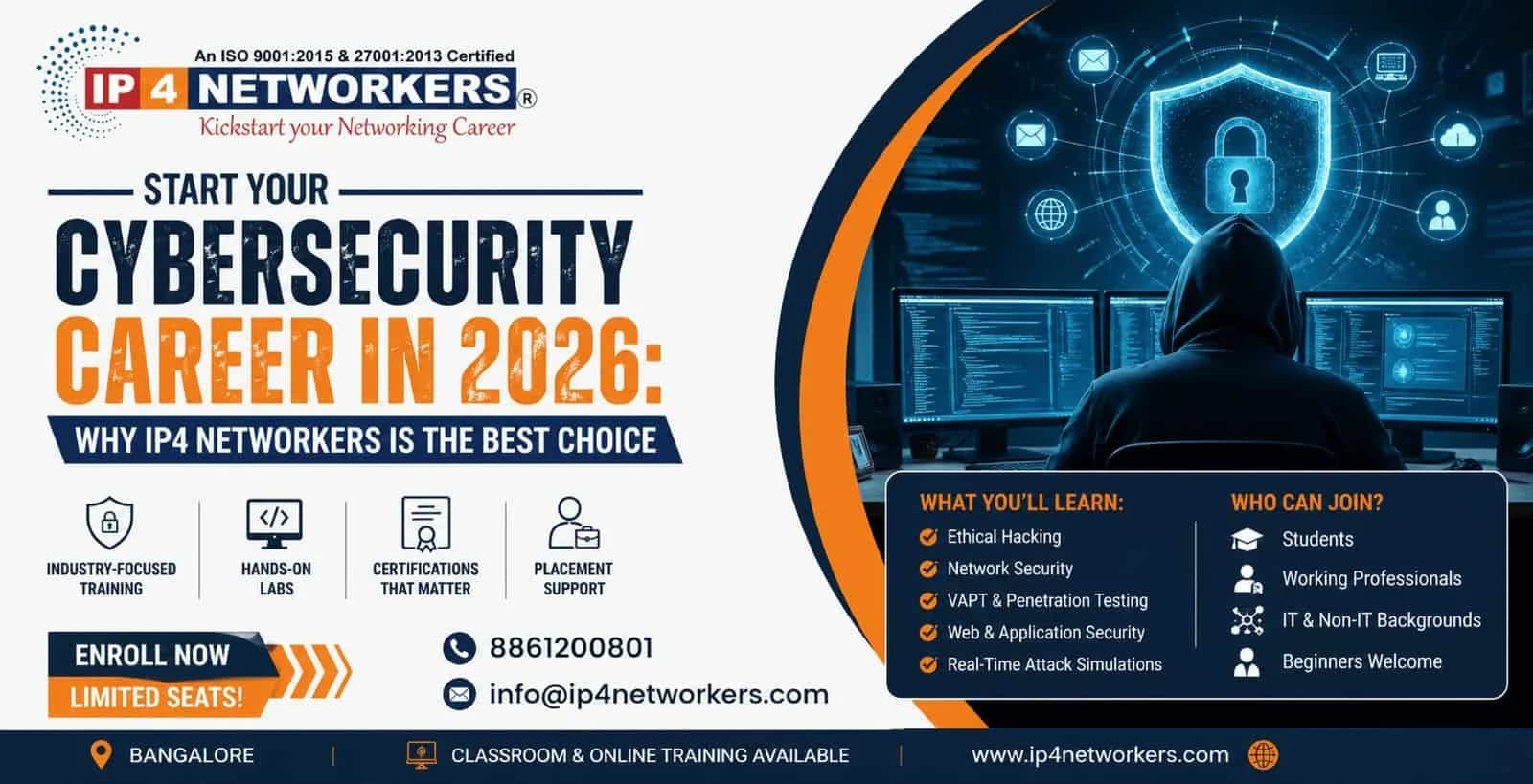 📢 Start Your Cybersecurity Career in 2026 – Join the Best Training Institute!