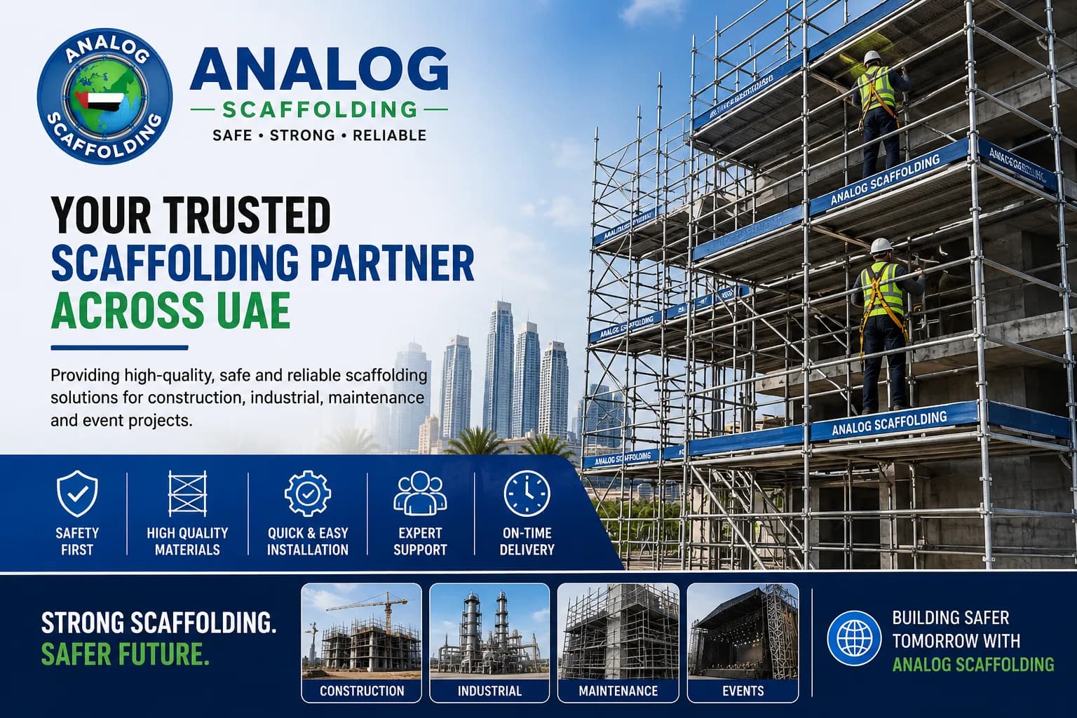 Safe Access Starts with Professional Aluminum  Scaffolding Hire UAE