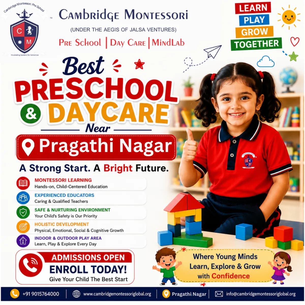 Best Preschool & Day Care Near Pragathi Nagar