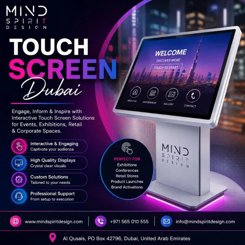 Professional Touch Screen Dubai Services for Corporate Events