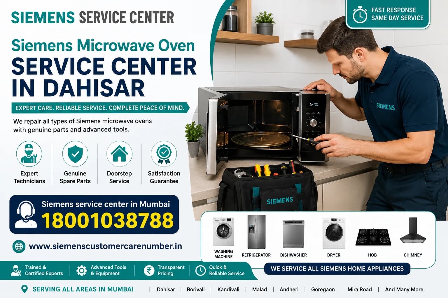 Siemens Microwave Oven Service Center In Dahisar