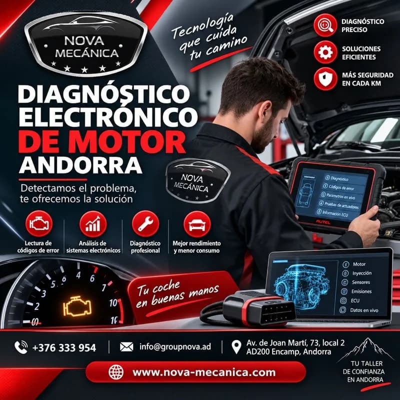 Diagnóstico Electrónico de Motor Andorra para Mejorar el Rendimiento