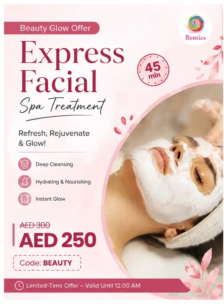 Express Facial Service at Home: Beauty Services in Dubai & Sharjah