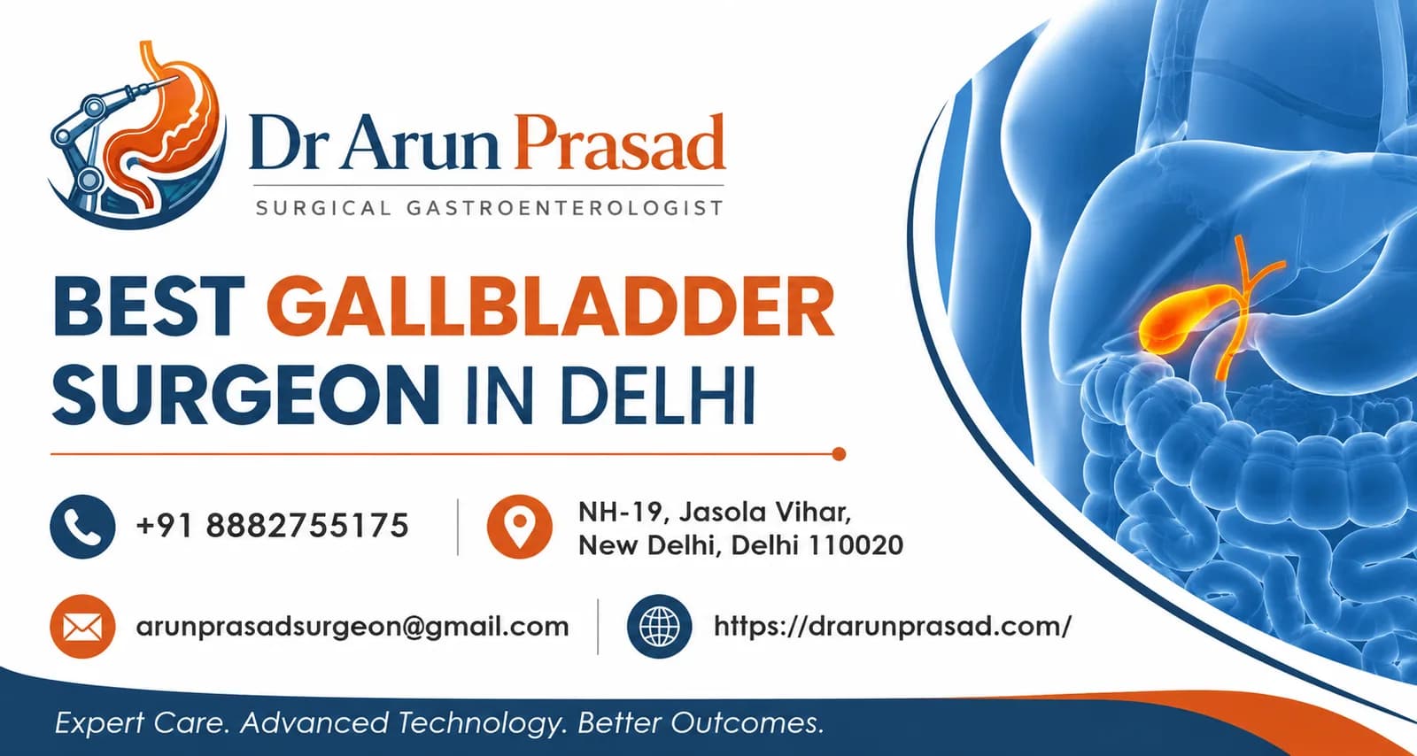 Best Gallbladder Surgeon in Delhi | Dr Arun Prasad