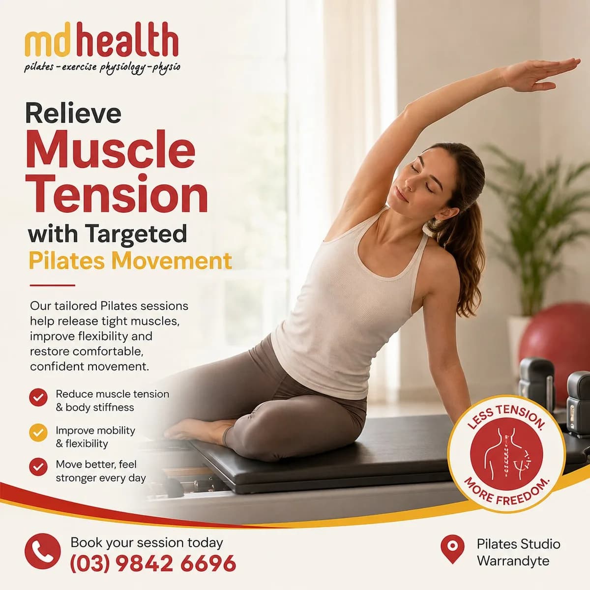 Relieve Muscle Tension with Targeted Pilates Movement