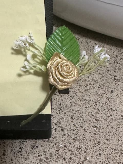 Wedding flower pin