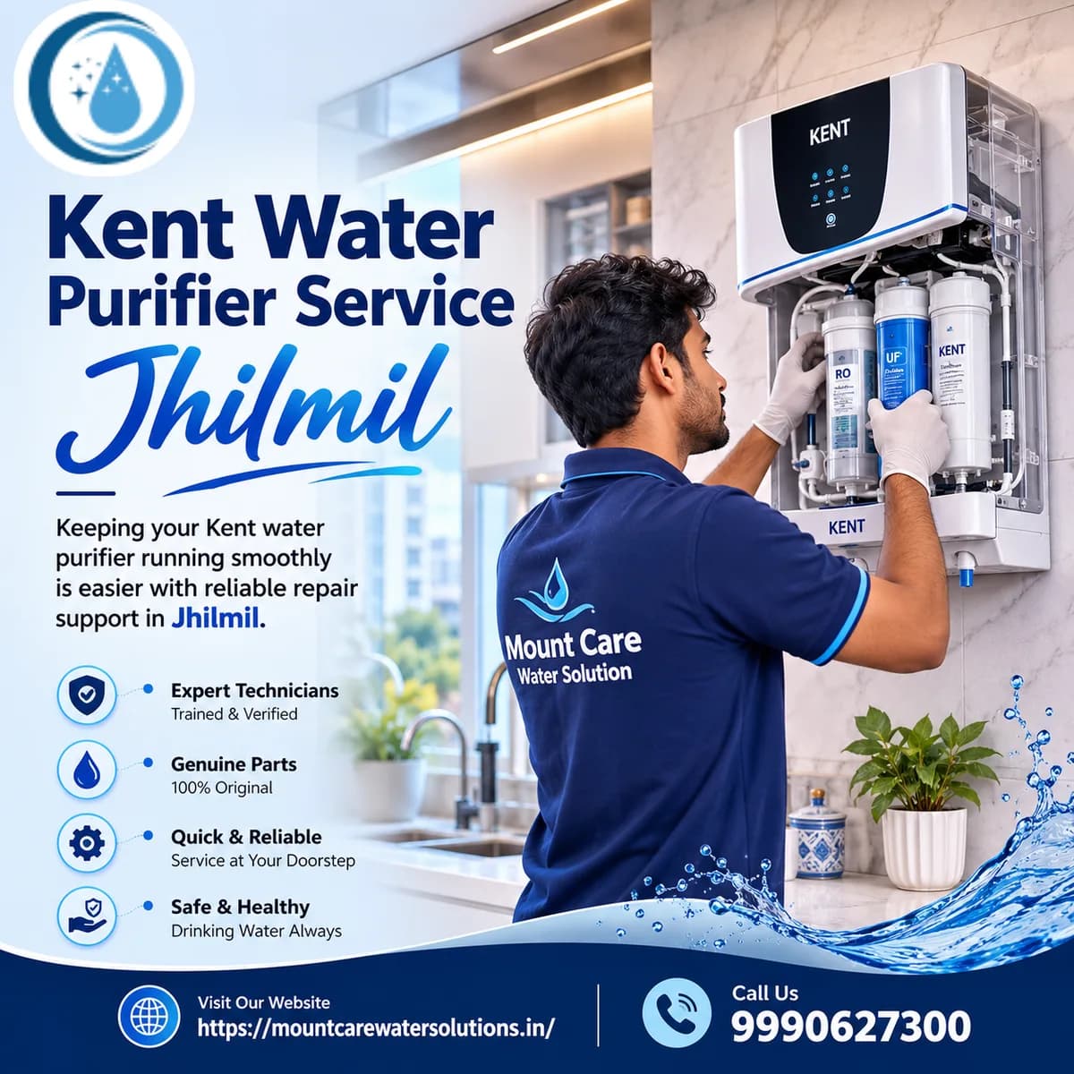 Kent Water Purifier Service Jhilmil