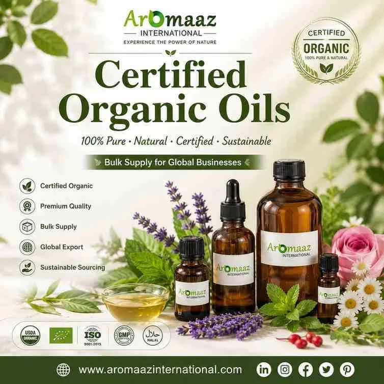 Certified Organic Oils | Premium Wholesale Supply by Aromaaz International