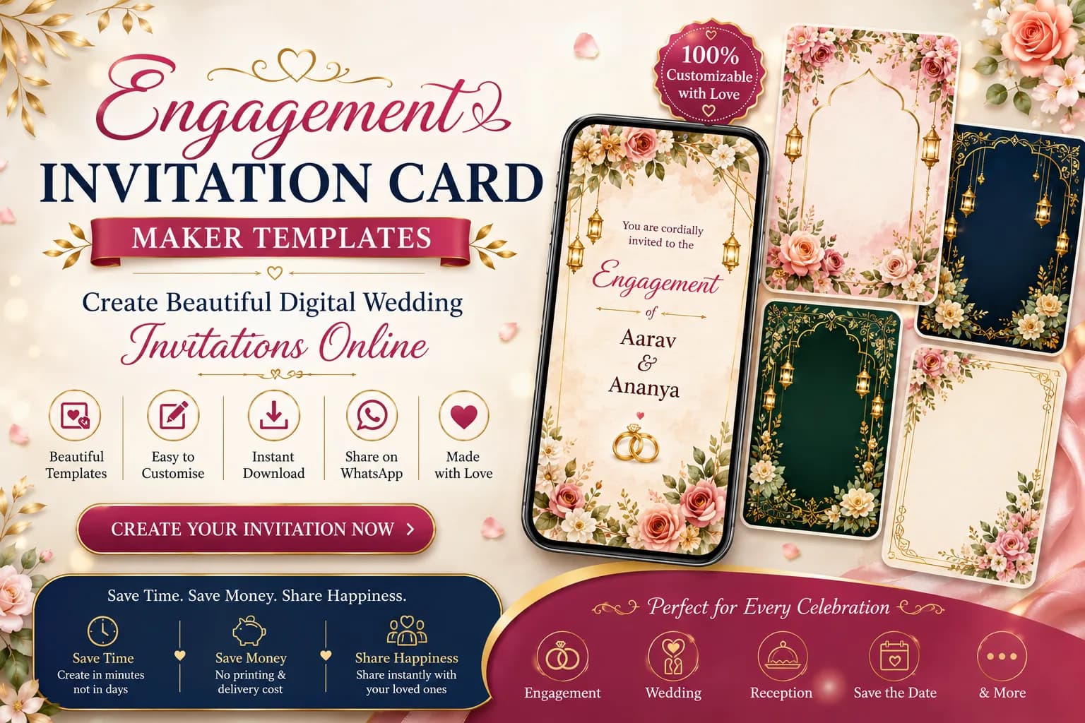 Online Invitation Card Maker in India | Wish Me Invites