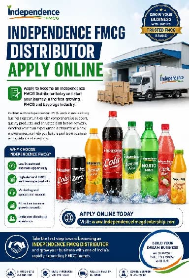 📞 7217324989 Become part of the Independence FMCG Franchise Family