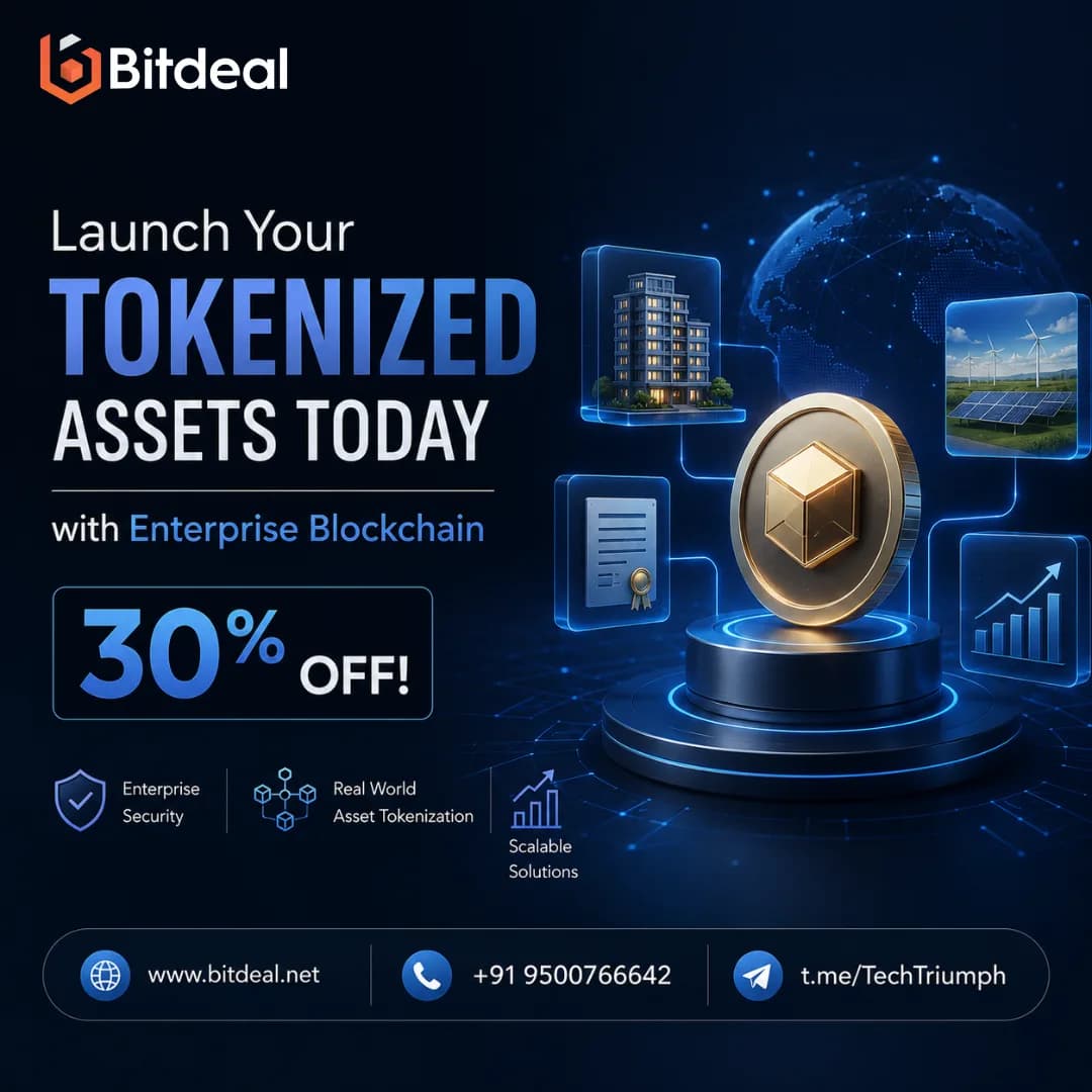 Launch Your Tokenized Assets Today with Enterprise Blockchain at 30% OFF!