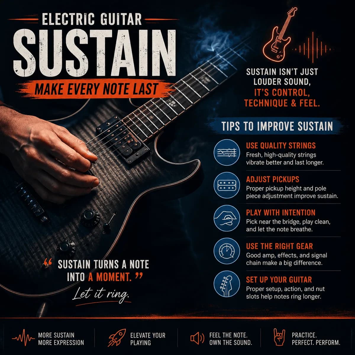 Electric Guitar Sustain: The Ultimate Guide to Improving Your Tone